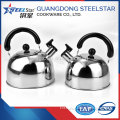 Daily Home Use Product stainless steel whistling water and tea kettle with flat base